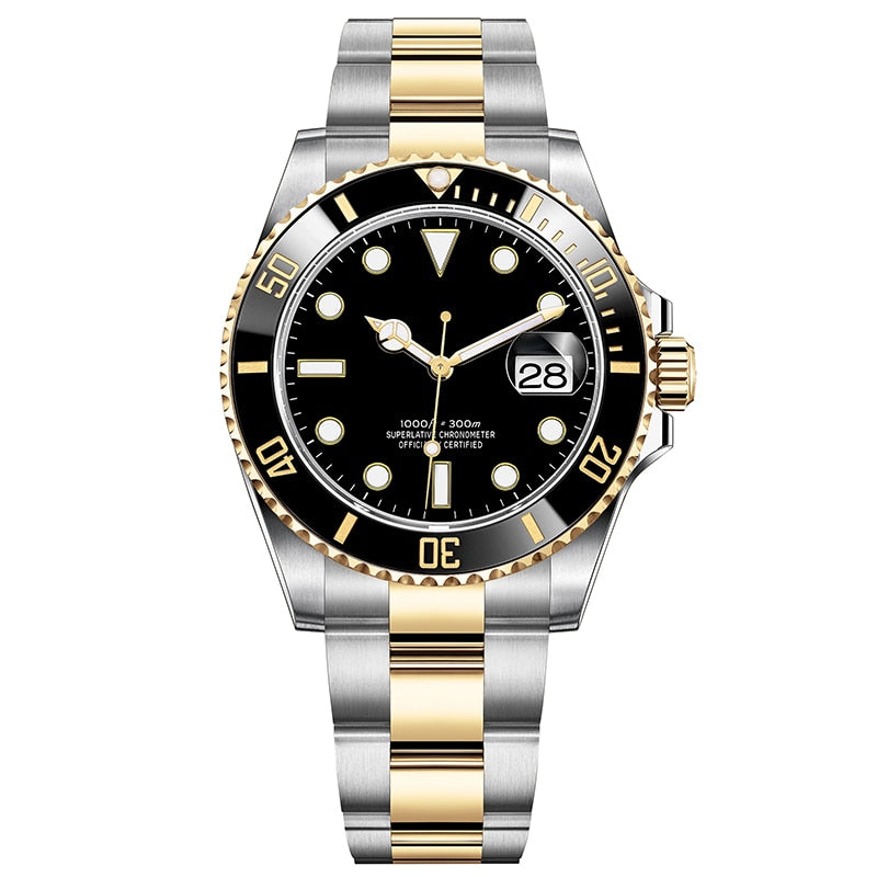 Submariner Men's Watches Mechanical Wrist Watches Water Ghost Stainless Steel Watch Top Brand Sapphire Glass Men Women Watches