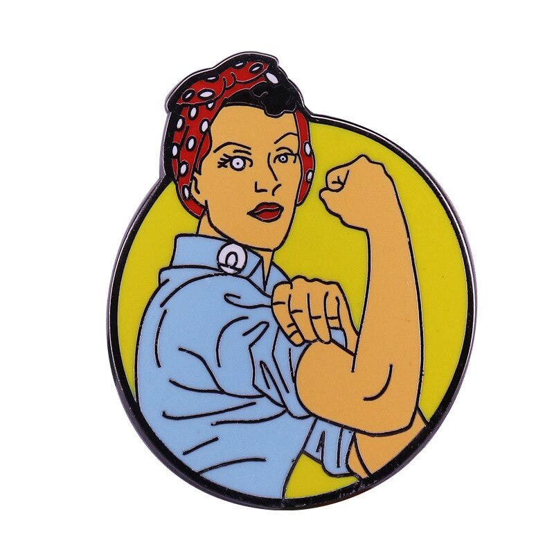 Riveter Ruth Feminism Brooch Female Power Badge