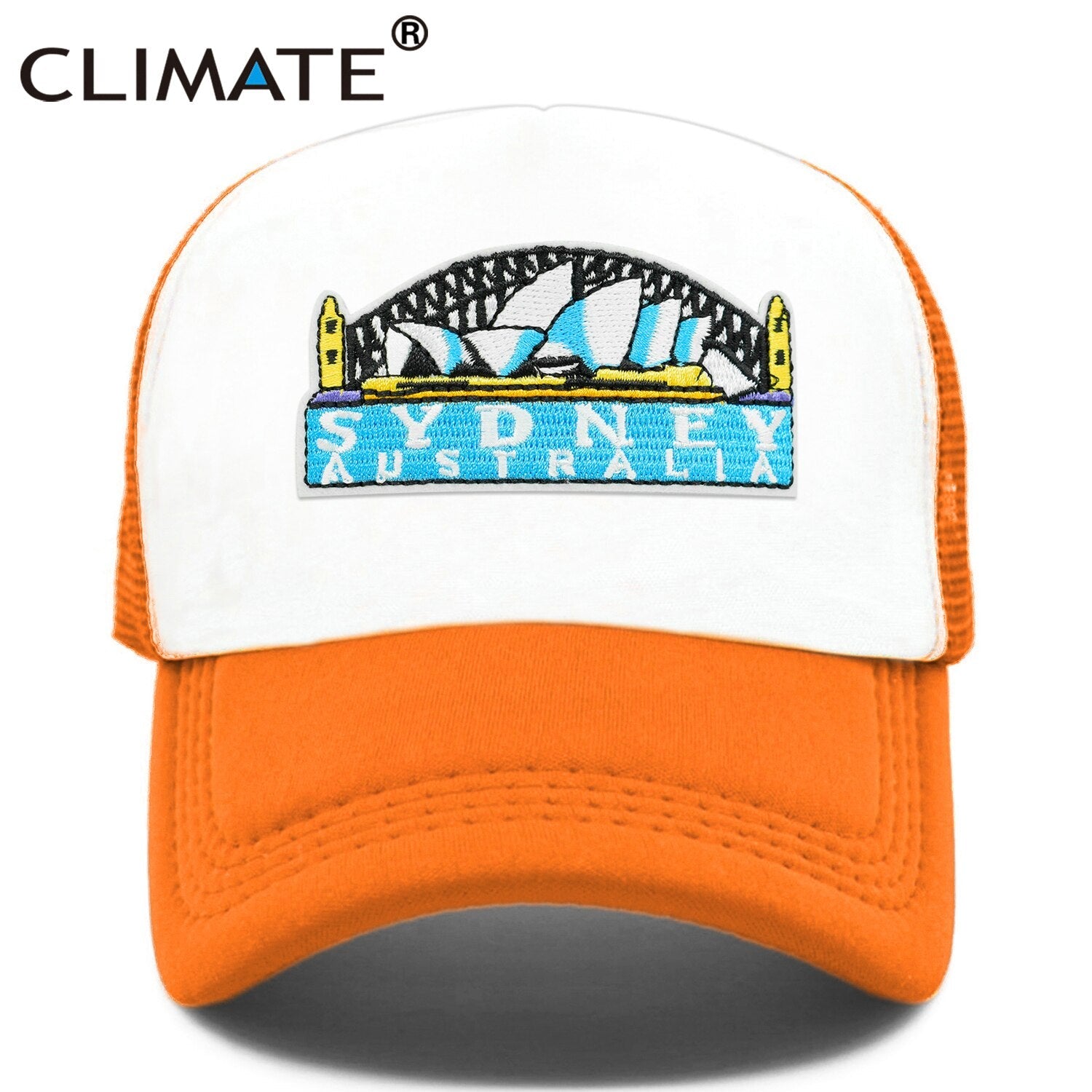 CLIMATE Sydney Australia Trucker Cap City Sydney Australian Trip Tours Cap Hat Cool Vacation Trucker Caps Mesh Cap Hat