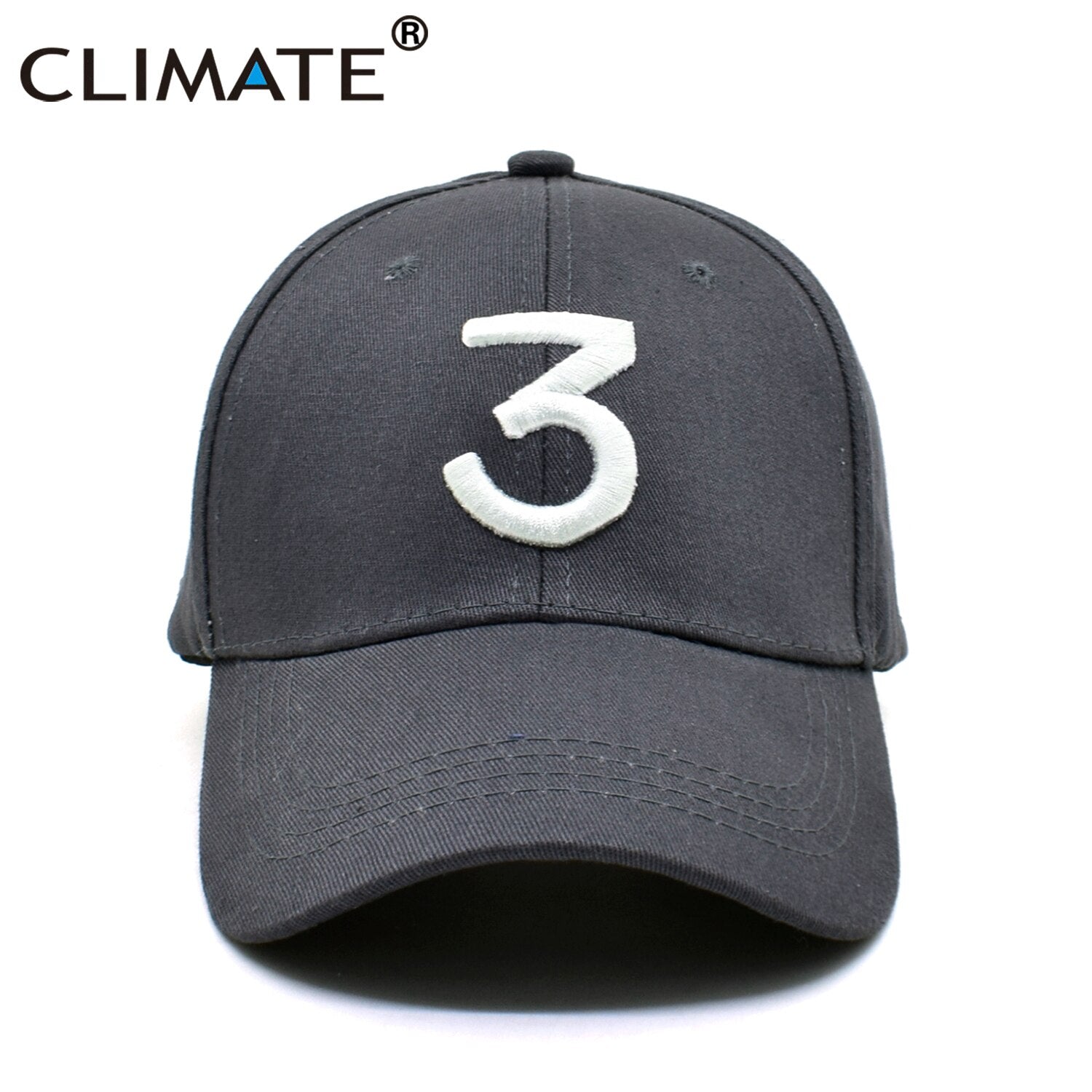 CLIMATE Rapper Cap Men Hip Hop Baseball Cap Rapper 3 Streetwear Chance Hat Caps