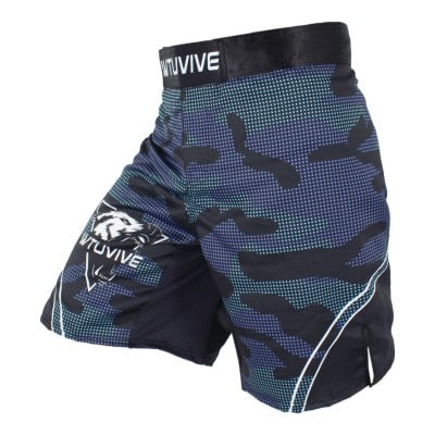 FTEIF MMA Breathable Fierce fighting Camouflage boxing shorts Tiger Muay Thai mma shorts kickboxing sanda short muay thai cheap