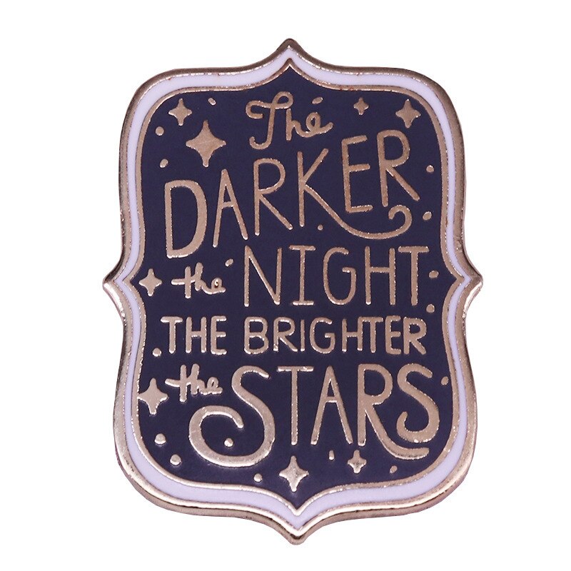 Starry night badge