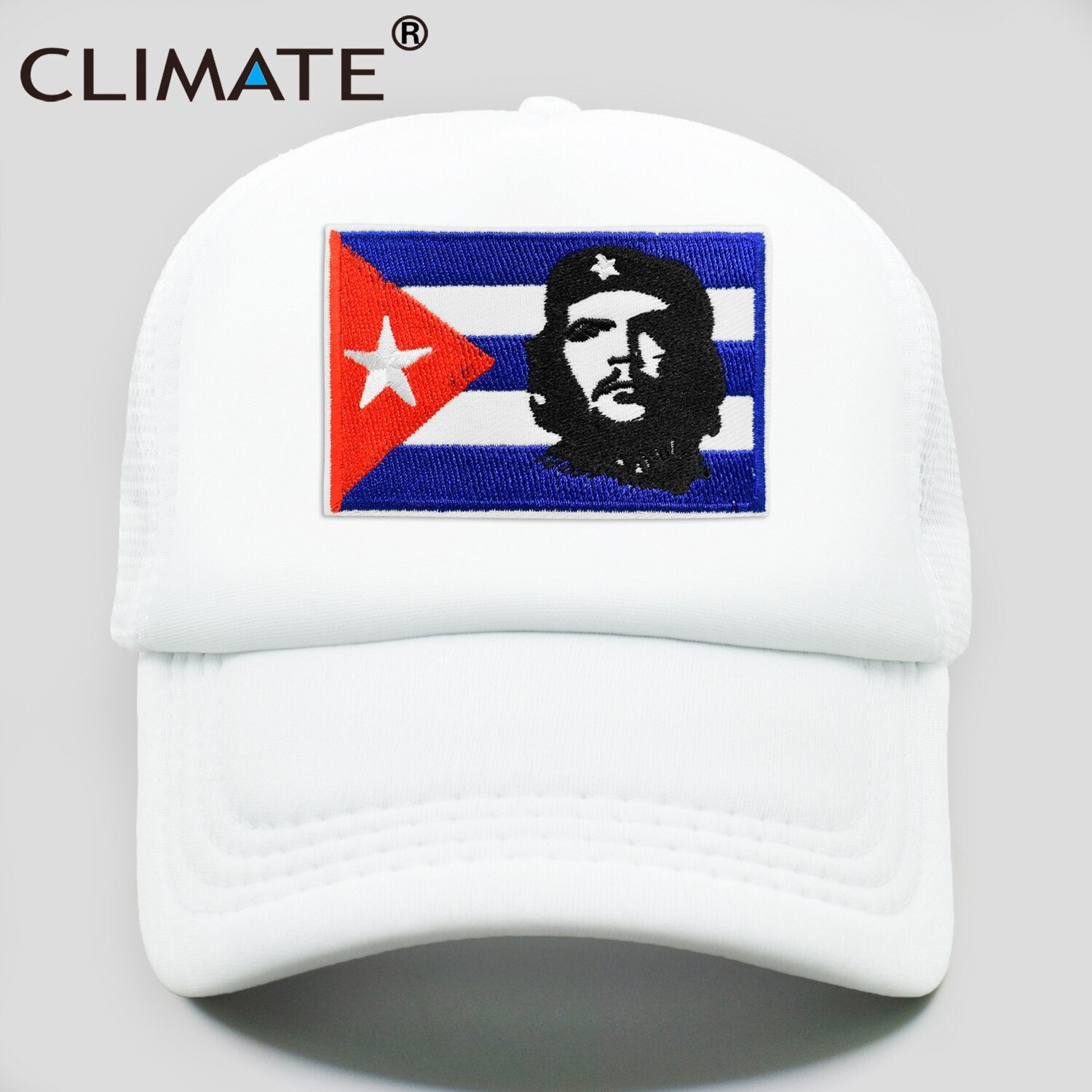 CLIMATE Che Guevara Trucker Cap Cuba Hero Cuba Flag Cap Che Ernesto Guevara Trucker Cap Hat Cap Cool Summer Mesh Trucker Cap