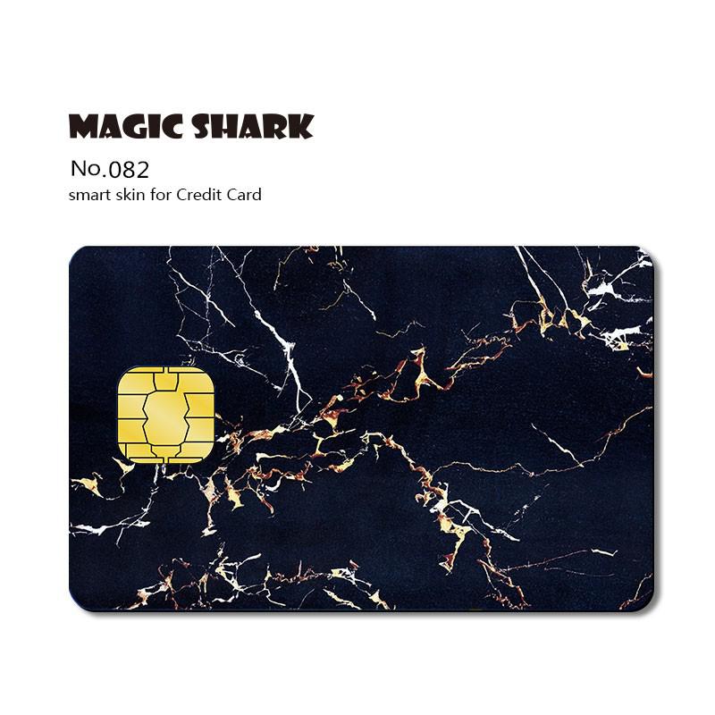 Magic Shark Matte 3M PVC Cartoon Joker Half Cover Sticker Case Film for Big Small Chip Credit Debt Card