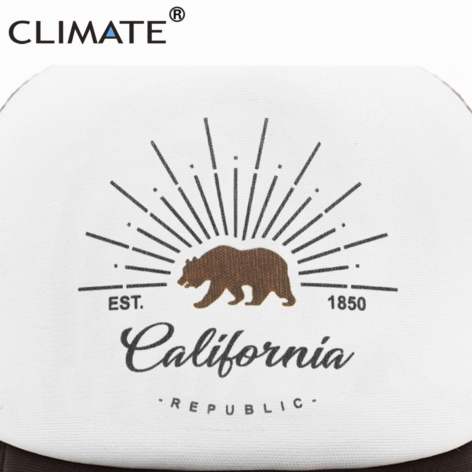 CLIMATE California Trucker Cap Bear California Republic Flag Caps Men Women Hip