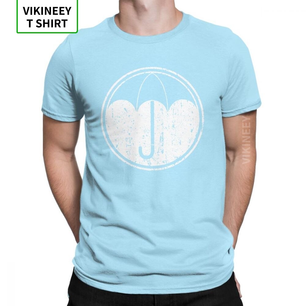 Umbrella Academy Symbol T-Shirts for Men Cha Diego Vanya Comic Vintage Cotton Tee Shirt Short Sleeve T Shirt Gift Idea Tops