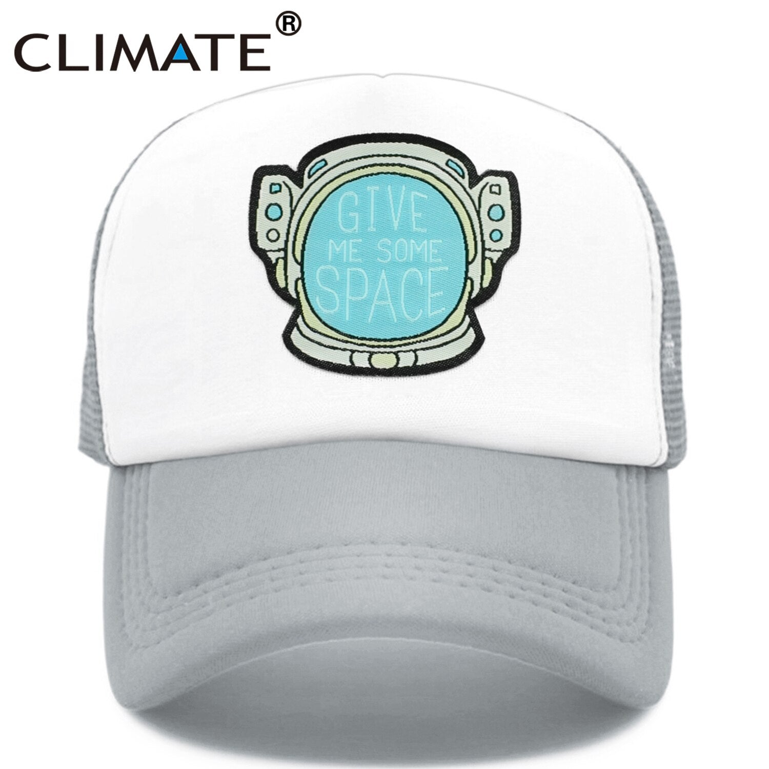 CLIMATE Give Me Some Space Cap Hat Spaceman Funny Outer Space Mesh Trucker Cap Spaceman Space Cool Summer Caps Hat for Men Women