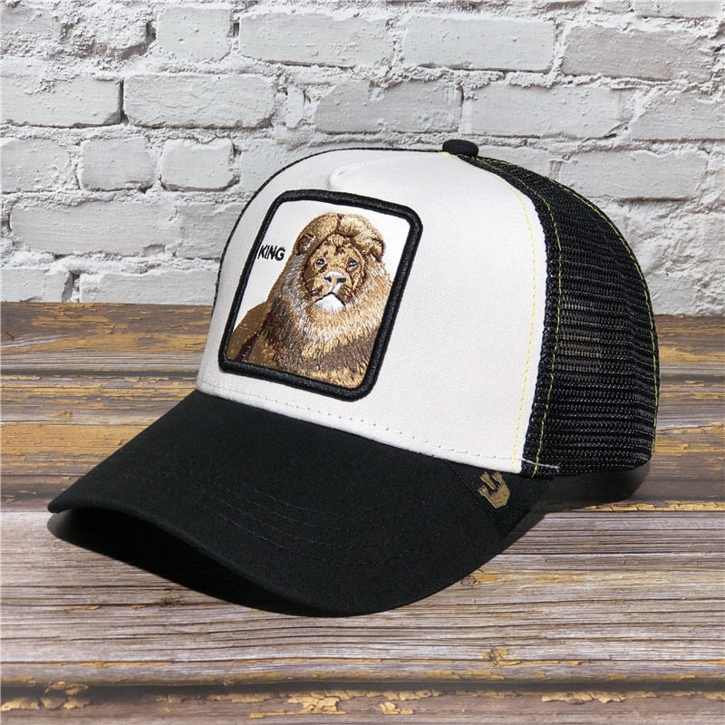 Exquisite Shar Pei Animal BOXER Embroidery Anime Cute Embroidery Baseball Cap Summer Mesh Men's Ms. Outdoor Sunshade hats