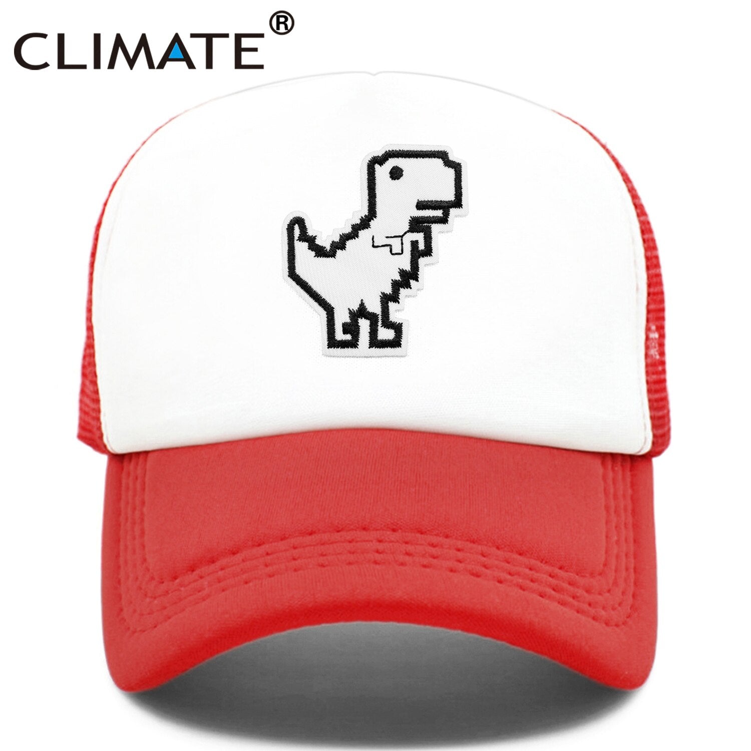 CLIMATE Internet Is Broken Cap Funny Dinosaur Computer Geek Trucker Cap Programmer Dinosaur Cool Cap Black Mesh Cool Cap