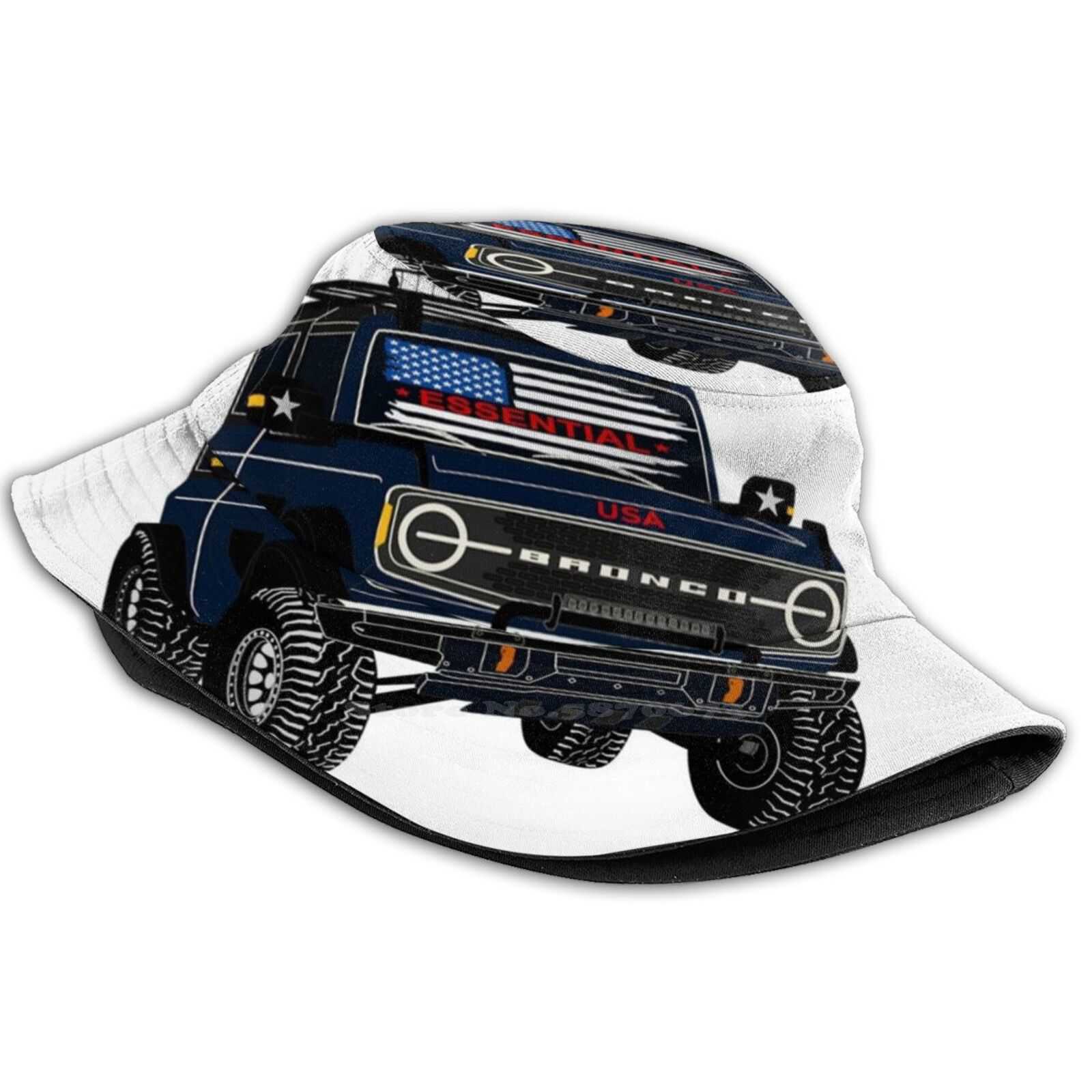 Ford Bronco Unisex Fisherman Hats Cap Bronco Bronco Off Road Off Roading 4X4 Offroad Offroading Rubicon Renegade Sahara