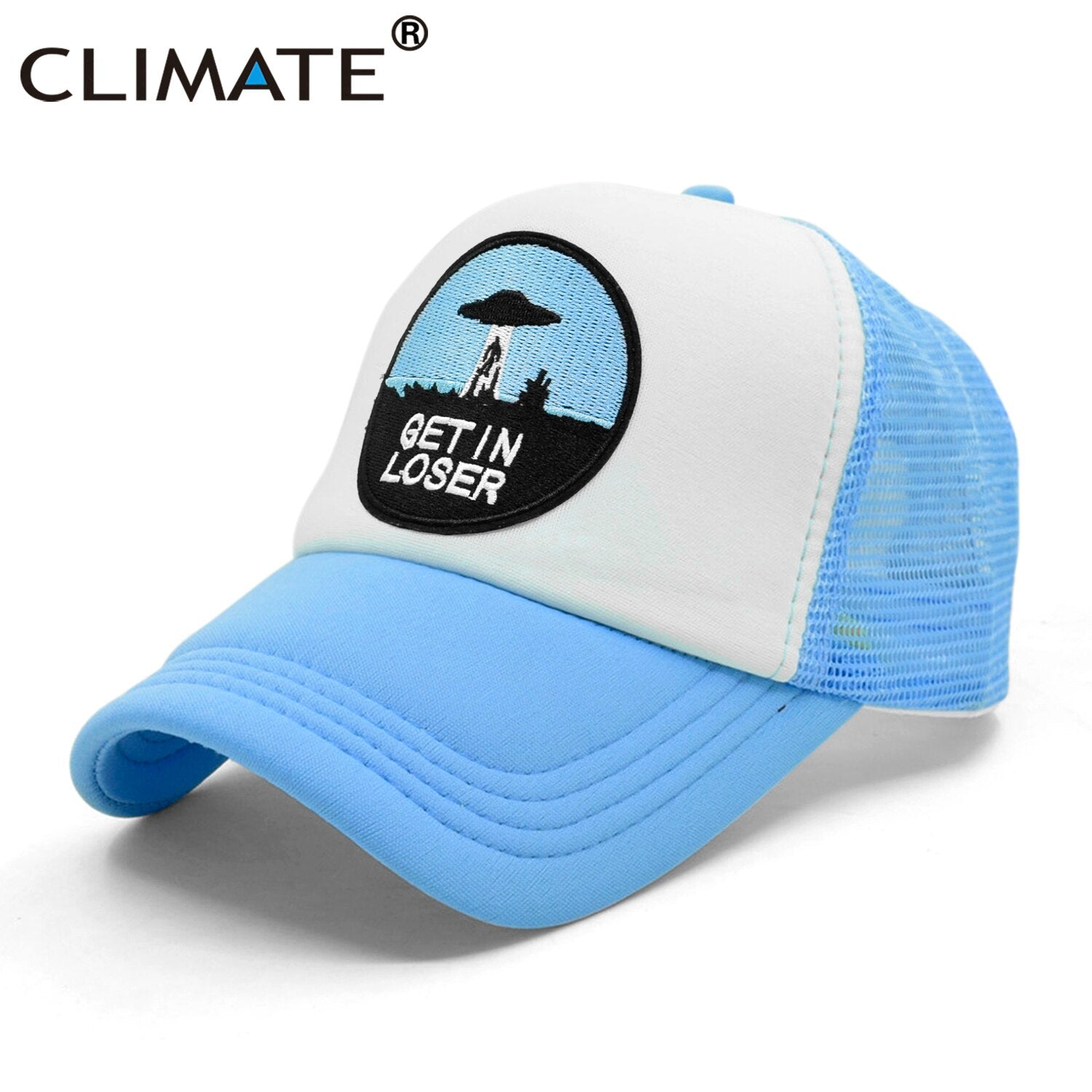 CLIMATE UFO Alien Cap Loser Trucker Cap Funny Get In UFO Loser Hat Baseball Cap