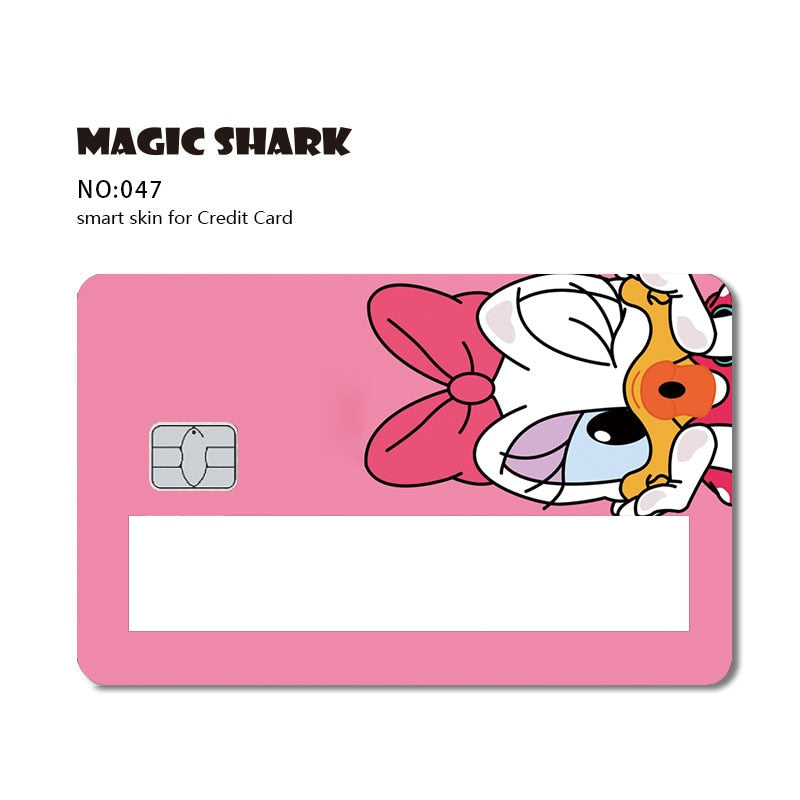 Magic Shark 2021 Fashion Matte Cute Cartoon PVC Window Credit Card Debit Card Sticker Film Skin Small Large Chip