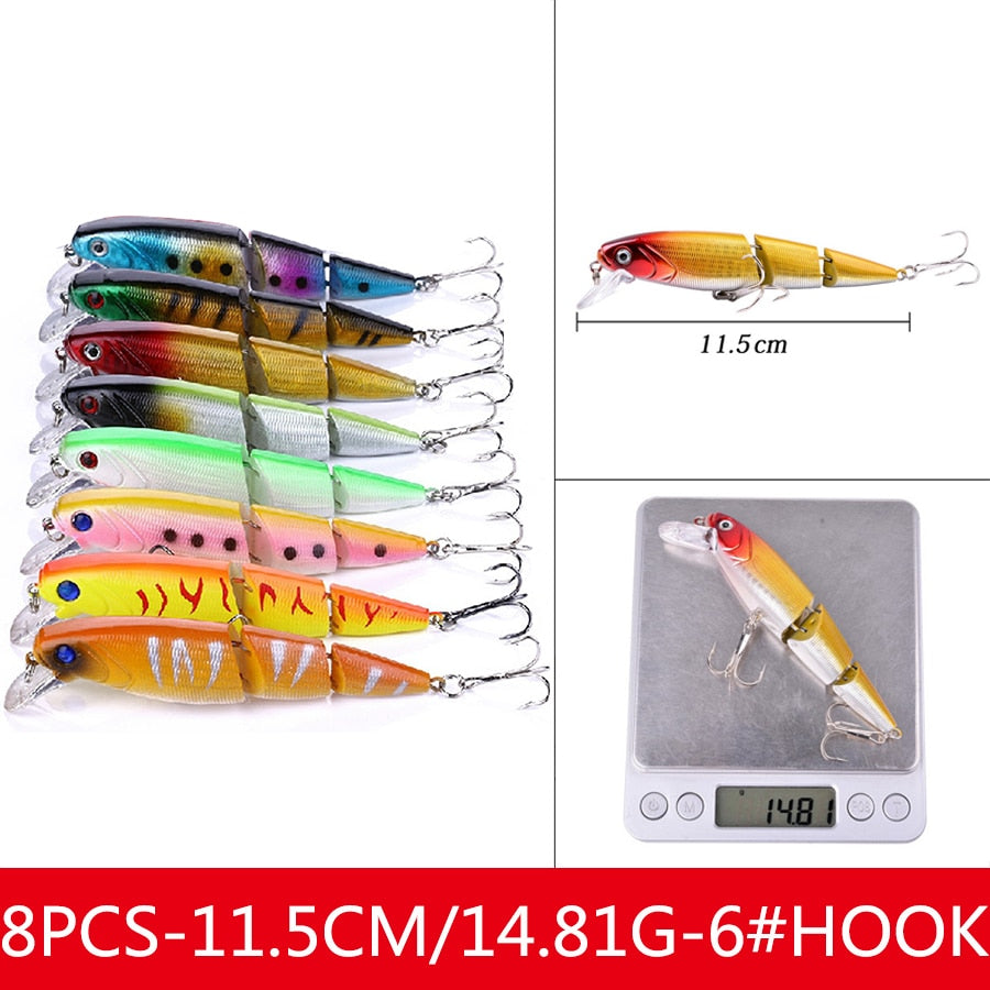 Jerkbait Minnow Hard Baits Fake Crankbait Fishing Lure Set Of Wobblers For Pike Trolling Tackle Artificial Bait Kit Swimbait Sea