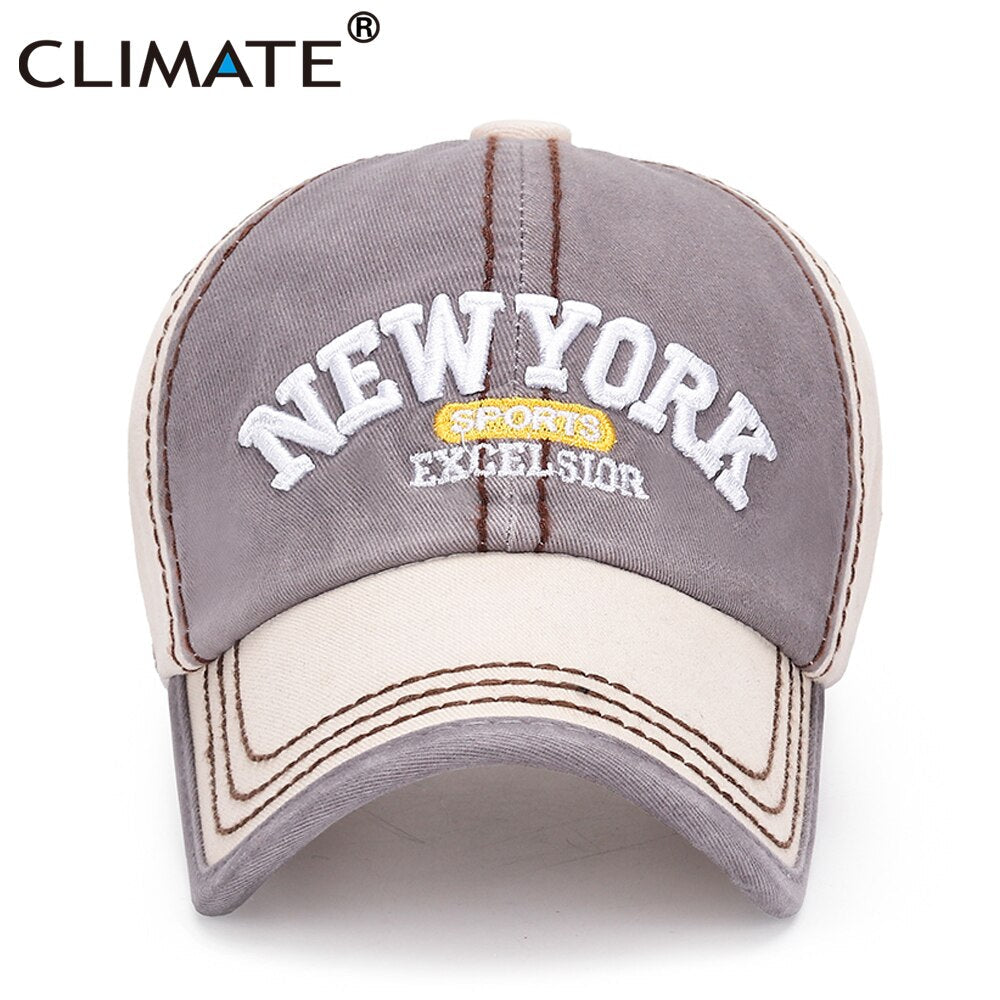 CLIMATE New Sports Baseball Cap City Sport Cap Contrast Men Cool Sport Cotton Hat Cap Men Hat Baseball Caps Cool