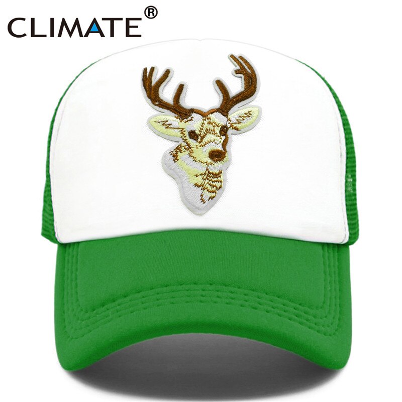 CLIMATE Hunt Hunting Cap Deer Elk Deer Trucker Cap Men Caribou Camouflage Hat Baseball Cap Summer Mesh Cap for Hunt Hunting