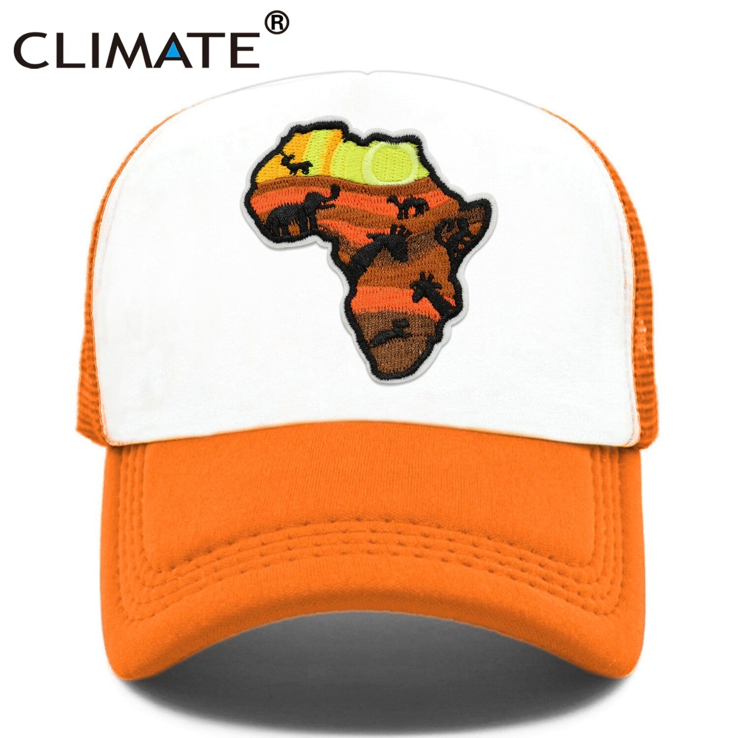 CLIMATE Africa African Trucker Cap Africatrek Africa Map Savanna Trip Tours Cap