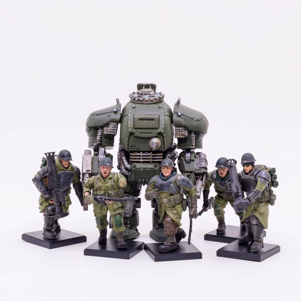 1/25 JOYTOY Action Figures (5PCS/Set) Grizzly Soldiers And GREAT APES Mecha Collection Figure Anime Gift Free Shipping