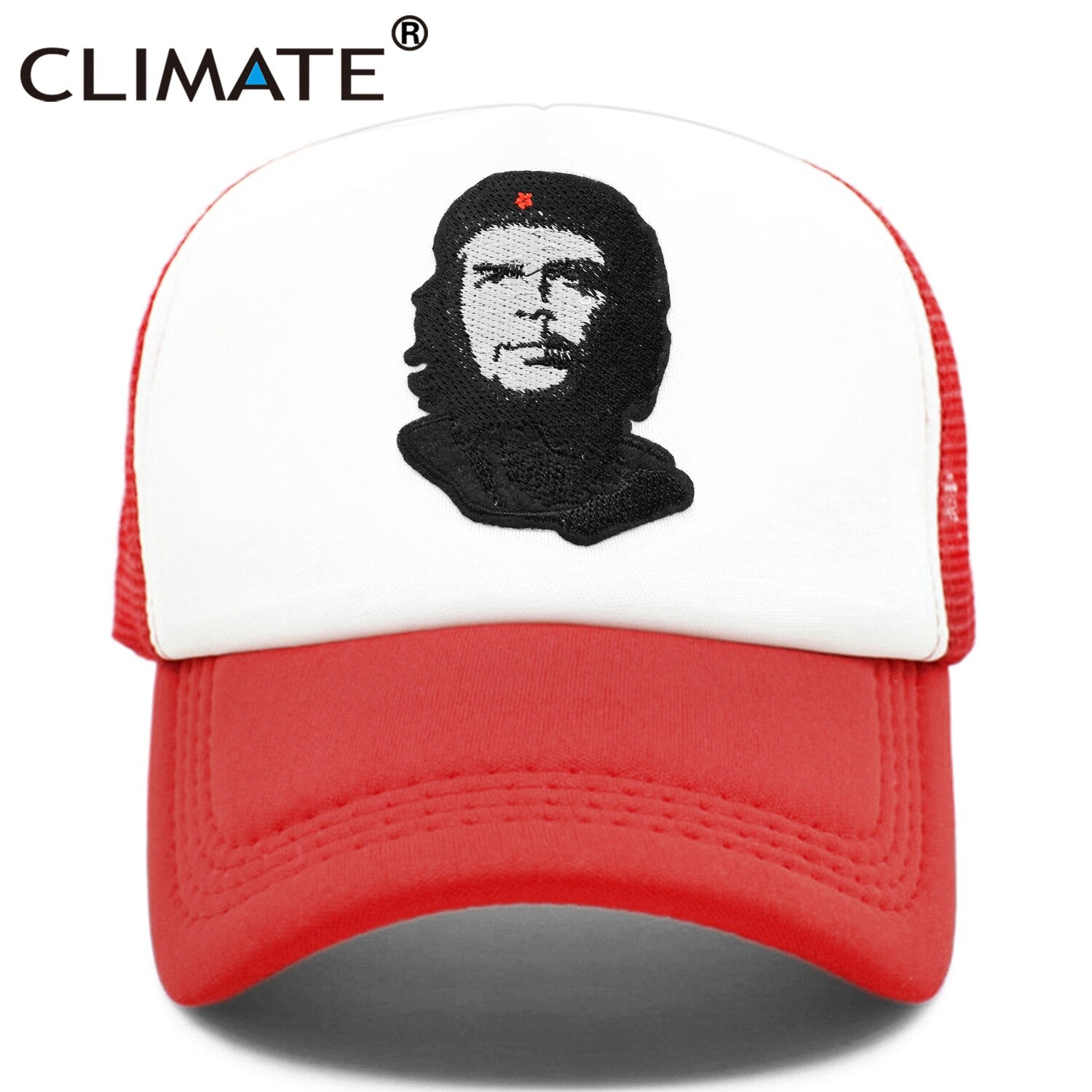 CLIMATE Che Guevara Cap Cuba Hero Che Trucker Cap Che Ernesto Guevara Trucker Cap Hat Cap Summer Cool Mesh Trucker Cap