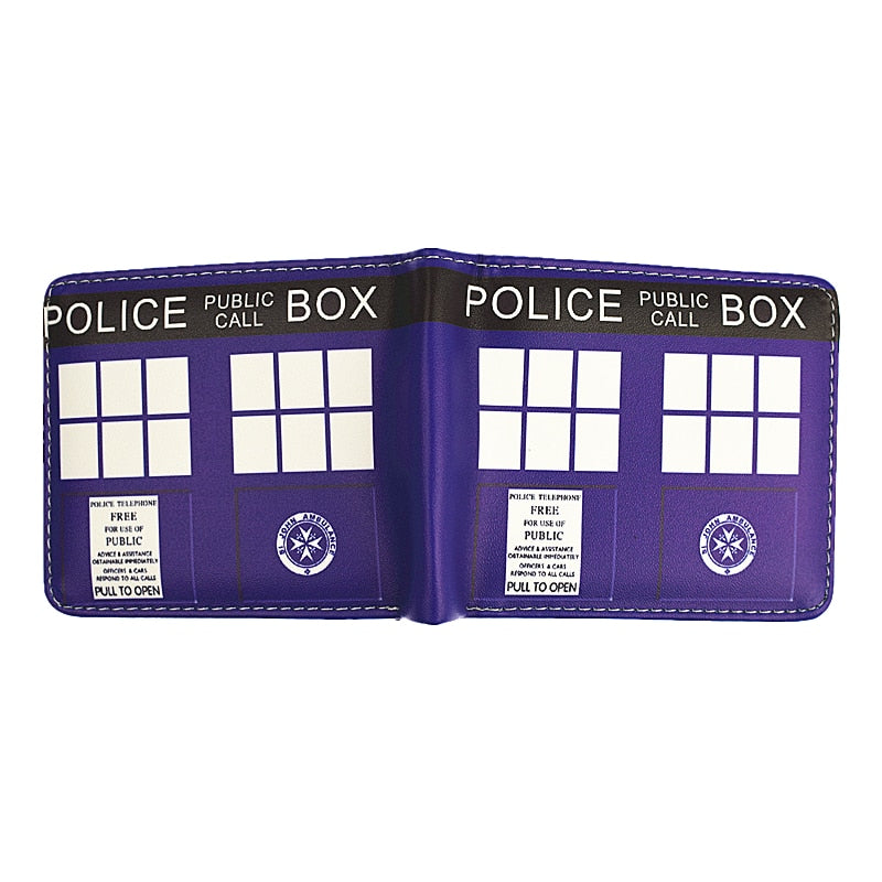 High Quality Doctor Who Wallet Men's Short Purse  Wallets With Card Holder Coin