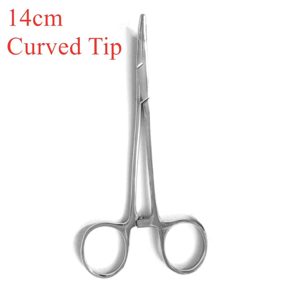 12.5cm 14cm Forceps Epilation Tools Fish Locking Pliers Tackle Curved Tip Straight Tip Clamps Fishing Tools Scissor Line Cutter