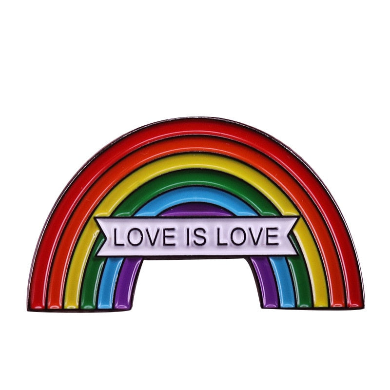 "Love Equality"-Rainbow Brooch Gay Badge LGBT Decorative Accessories