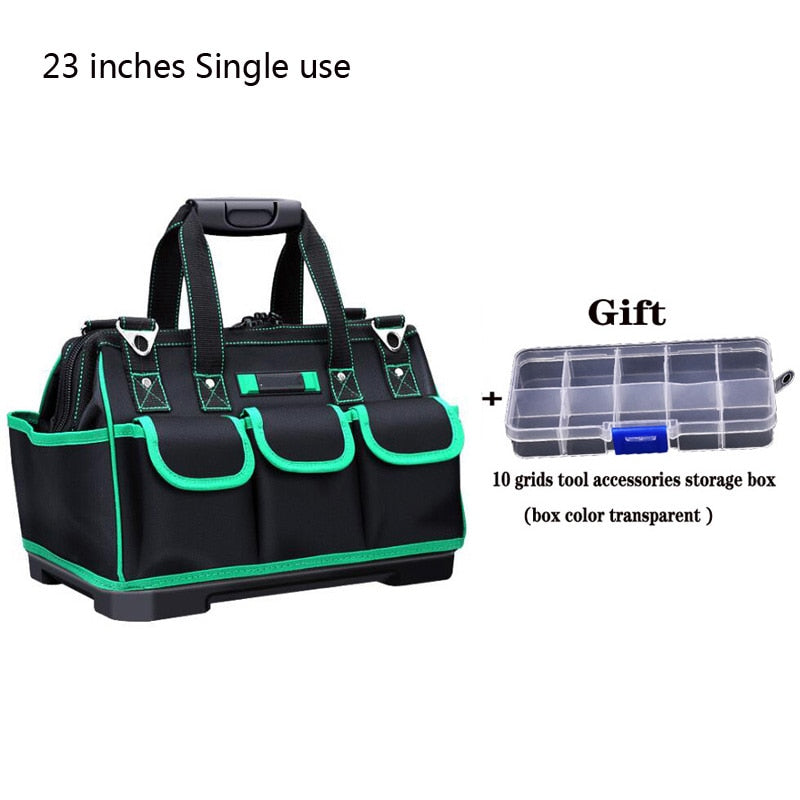 Multifunctional Tool Bag Size 16 18 20 23 Oxford Cloth Wide Mouth Electrician Special Tool Bag Waterproof Portable Tool Bag