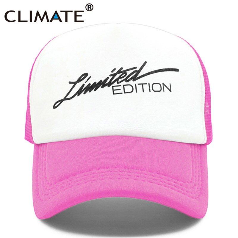 CLIMATE Limited Edition Trucker Cap Men Funny Car Fan Mesh Caps Hip Hop Summer Mesh Hat Driver Car Racing Fans Caps for Men