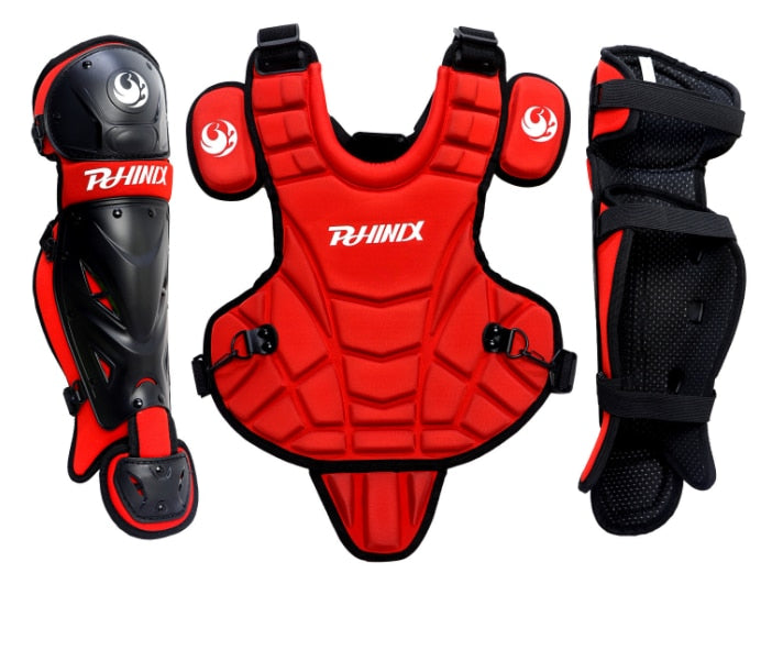 Outdoor baseball sports protective gear Anti-strike chest and knee pads Baseball catcher safety protective gear