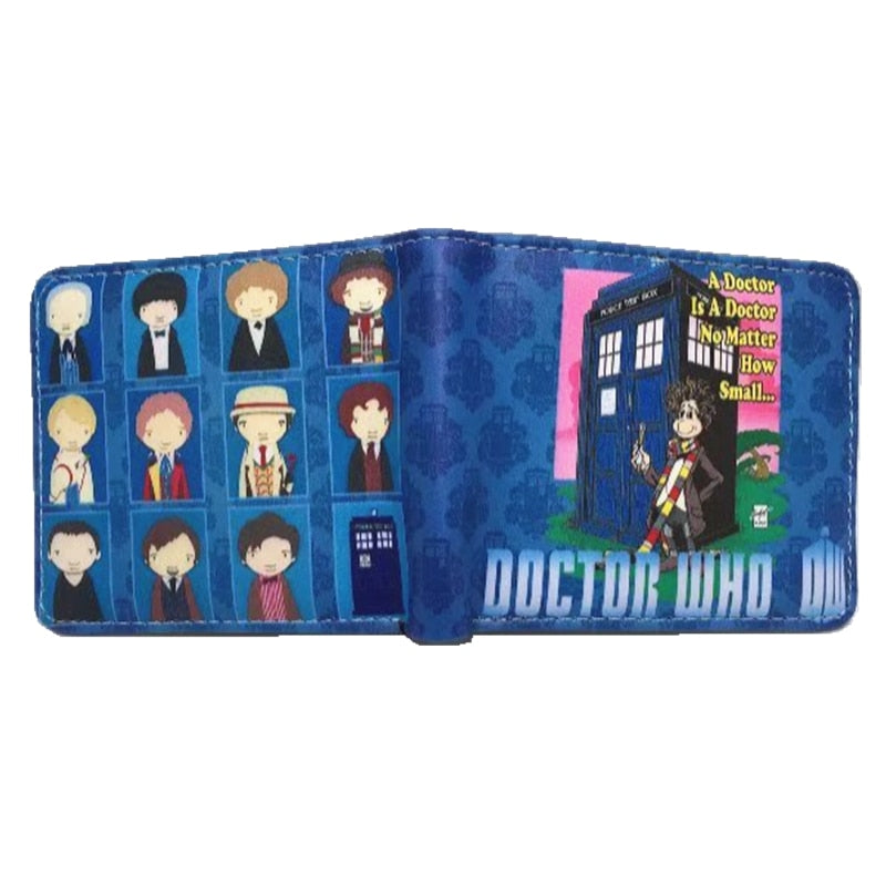 High Quality Doctor Who Wallet Men's Short Purse  Wallets With Card Holder Coin