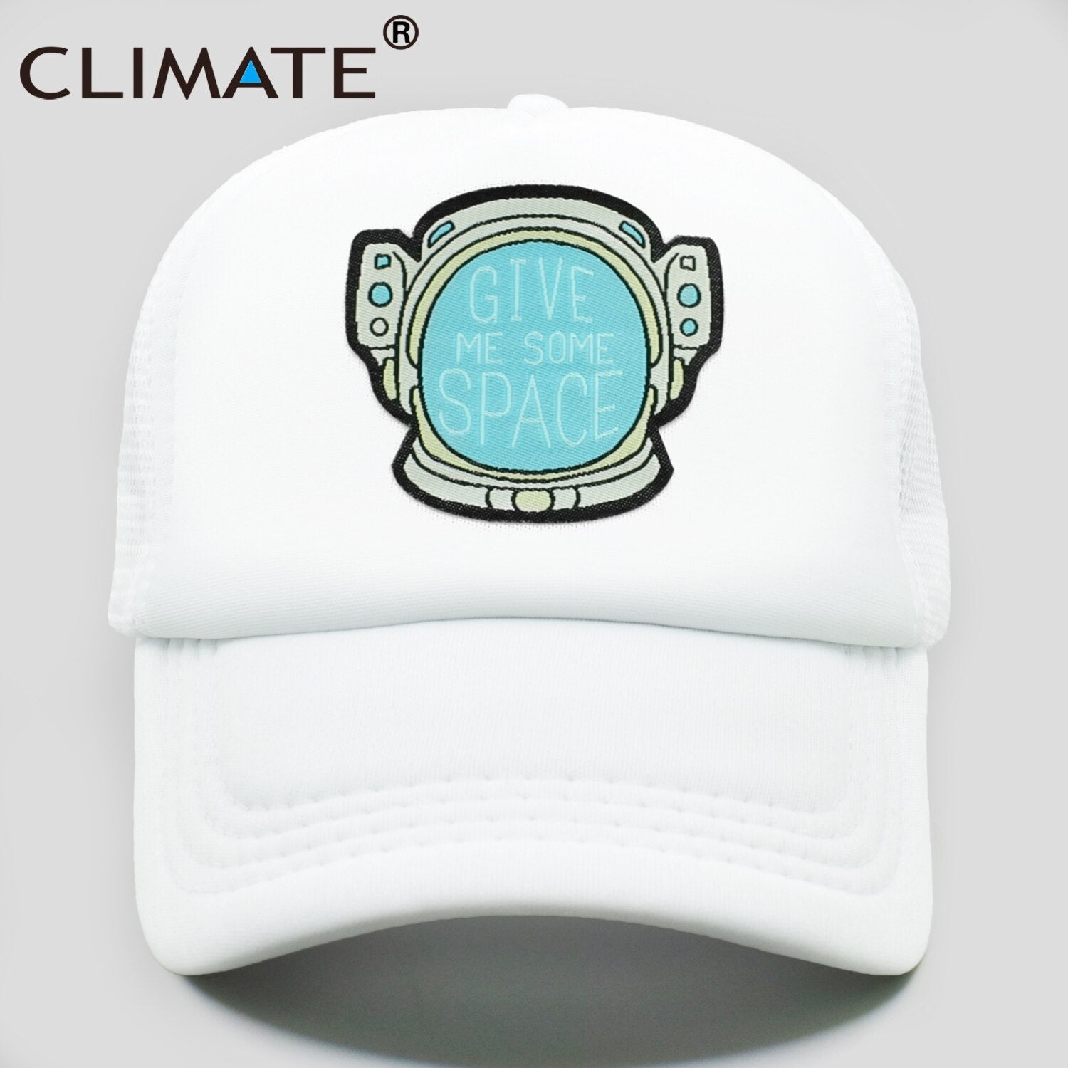 CLIMATE Give Me Some Space Cap Hat Spaceman Funny Outer Space Mesh Trucker Cap Spaceman Space Cool Summer Caps Hat for Men Women