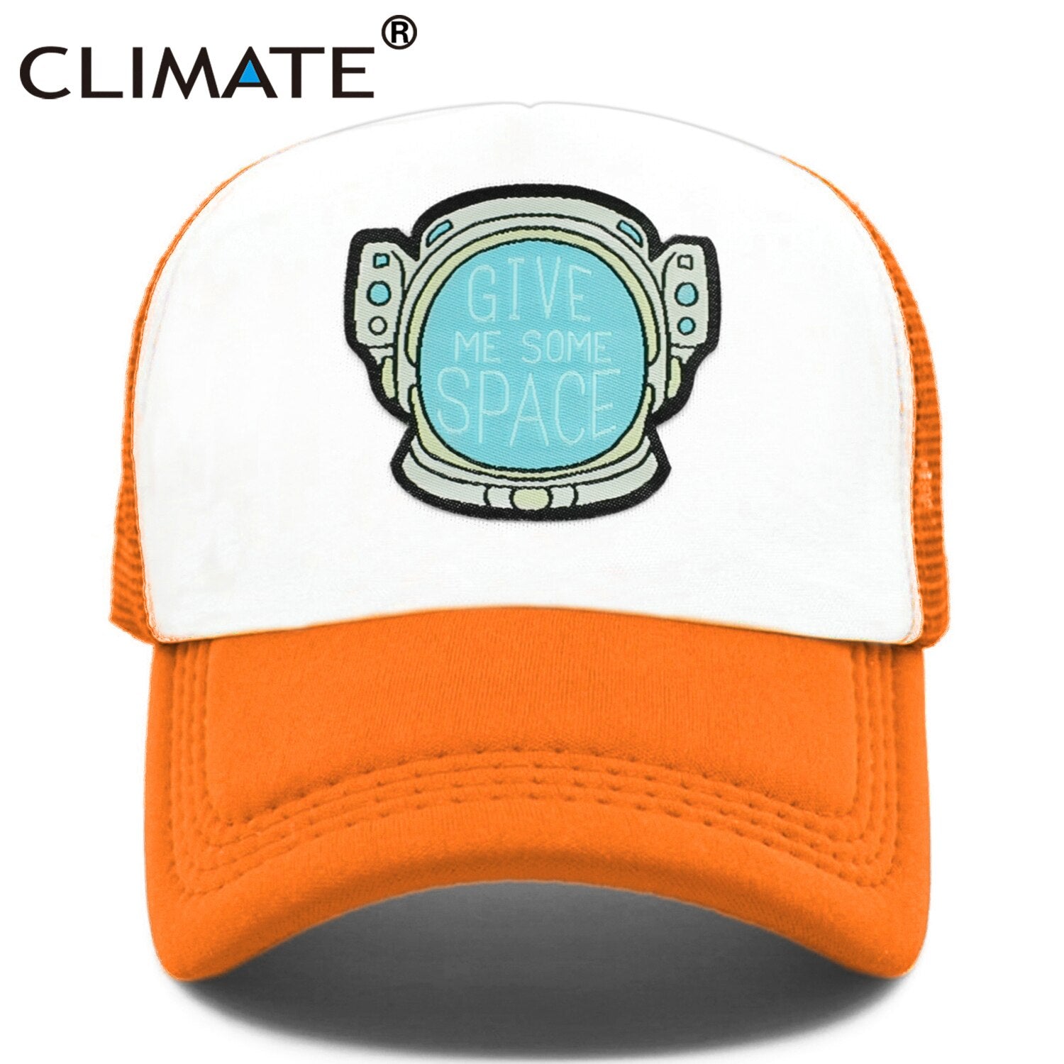 CLIMATE Give Me Some Space Cap Hat Spaceman Funny Outer Space Mesh Trucker Cap Spaceman Space Cool Summer Caps Hat for Men Women