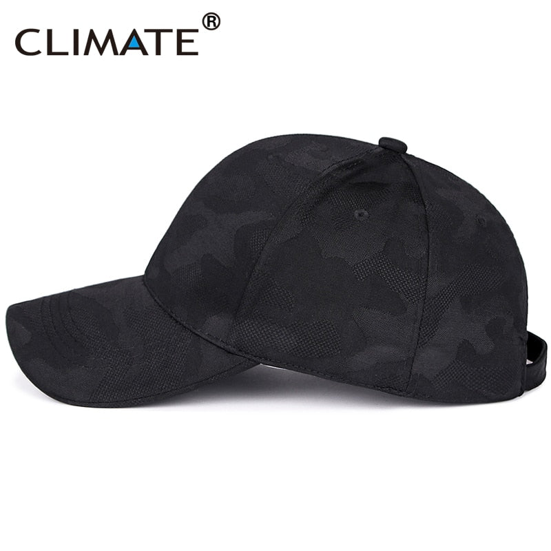 CLIMATE Men's Baseball Cap Caps Camouflage for Men Camouflage Camo Cap Outdoor Cool Army Military Hunting Hunt Sport Cap for Man