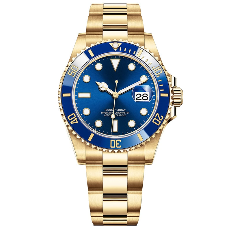 Submariner Men's Watches Mechanical Wrist Watches Water Ghost Stainless Steel Watch Top Brand Sapphire Glass Men Women Watches