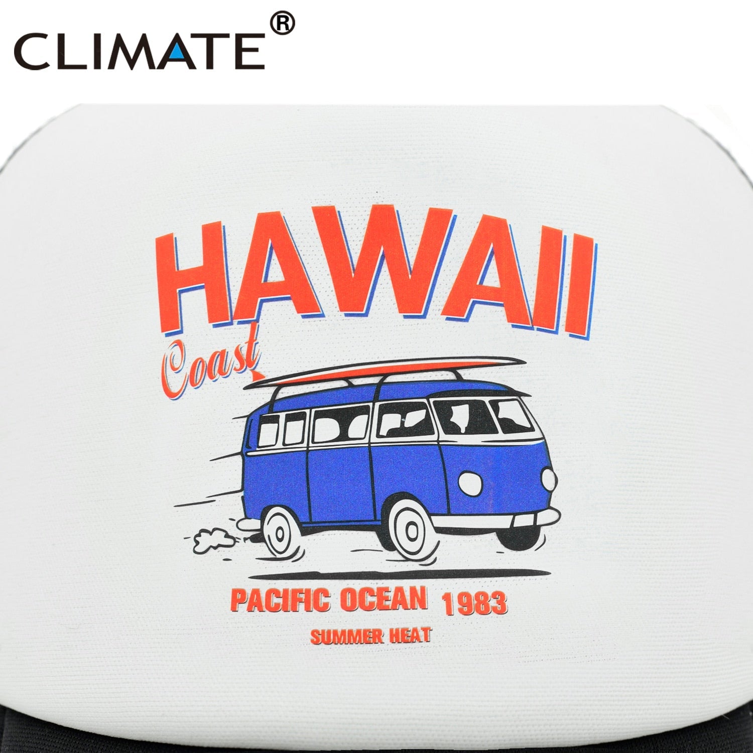 CLIMATE Hawaii Coast Road Trip Cap Drive Tour Trucker Cap Car Journey Vacation Mesh Cap Summer Heat Hat Caps for Family Journey