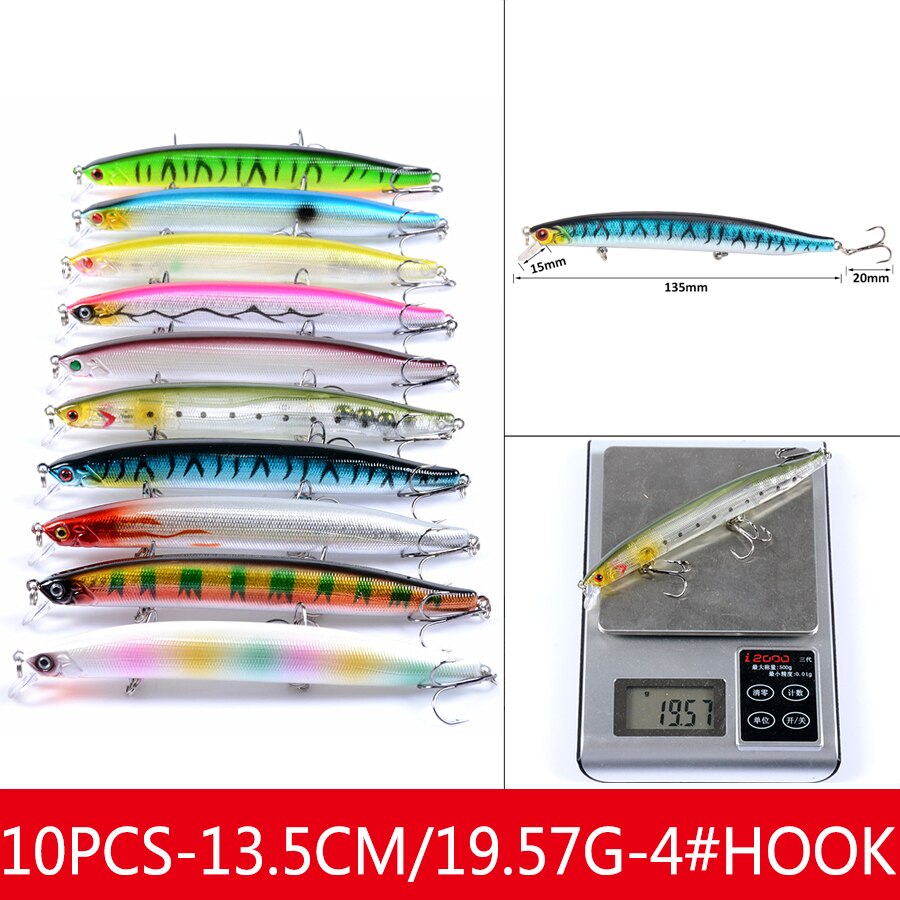 Jerkbait Minnow Hard Baits Fake Crankbait Fishing Lure Set Of Wobblers For Pike Trolling Tackle Artificial Bait Kit Swimbait Sea