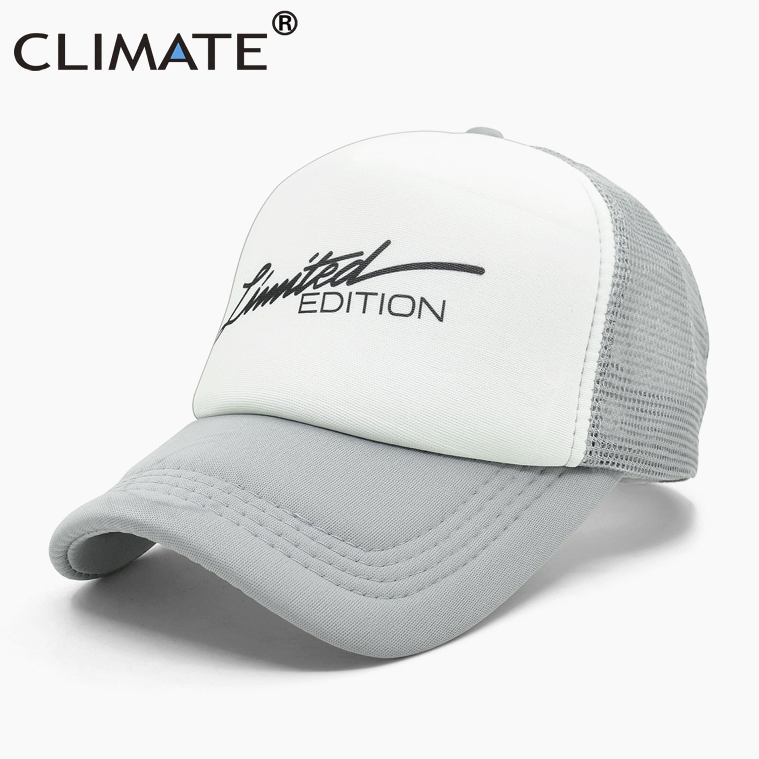 CLIMATE Limited Edition Trucker Cap Men Funny Car Fan Mesh Caps Hip Hop Summer Mesh Hat Driver Car Racing Fans Caps for Men