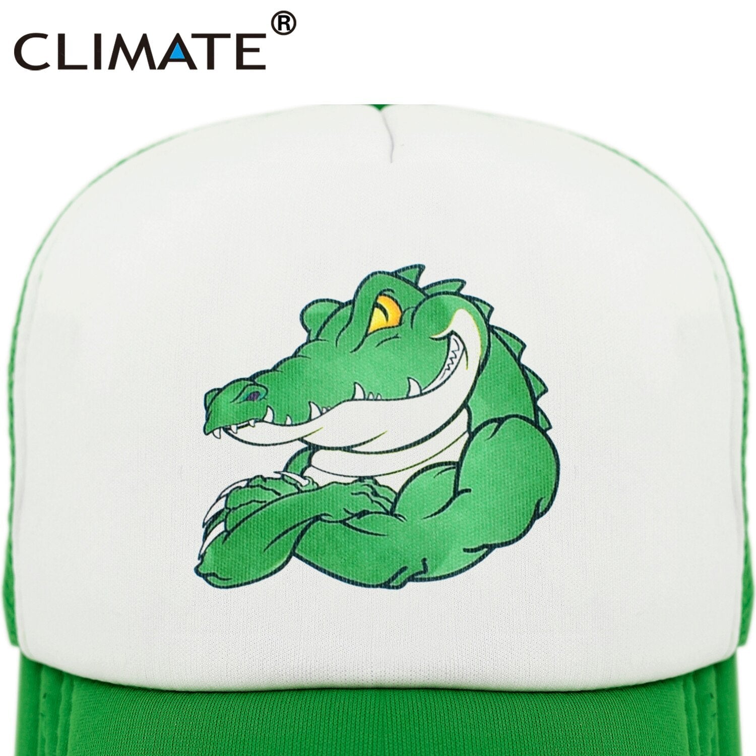 CLIMATE Fitness Robust Muscle Crocodile Cap Cool Men GYM Fitness Animal Cap Sport GYM  Fans Mesh Trucker Cap Body Building Cap