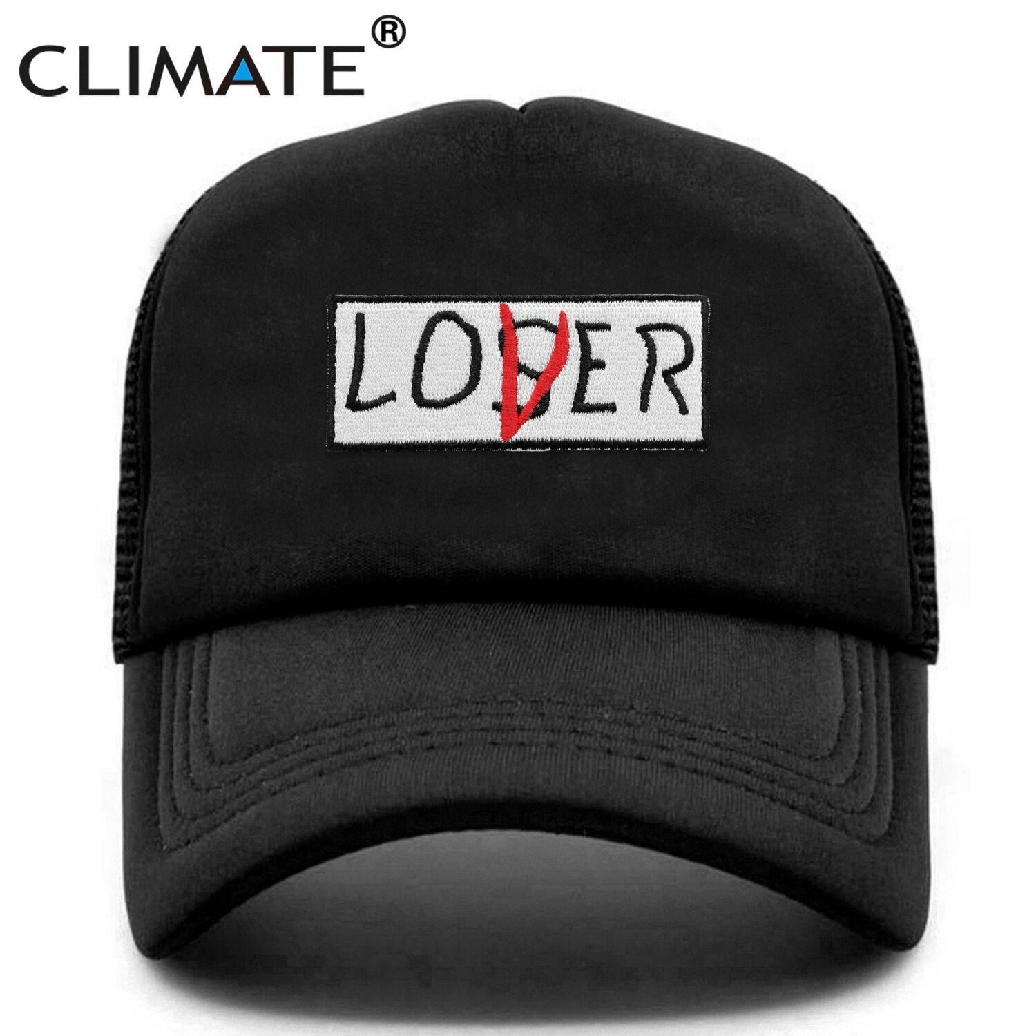 CLIMATE Lover Loser Cap Losers Club Black Cool Cap Hat Men Women It Inspired Black Trucker Cap Hat for Men Women Youth