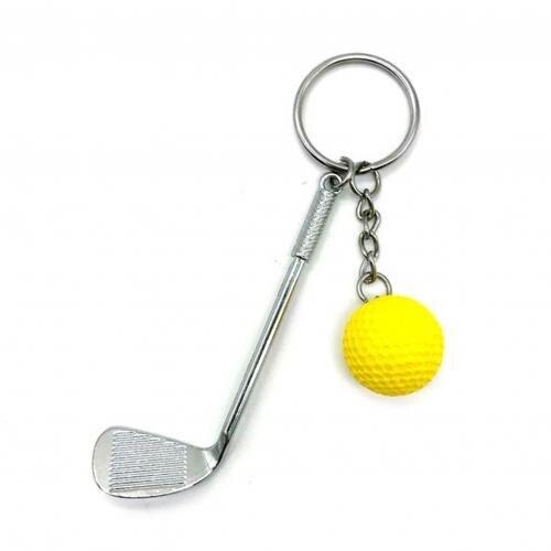 Golf Club Ball Pendants Keychains Key Rings Sporting Goods Sports Gift For Fans Souvenirs Ornaments Golf 10Pcs