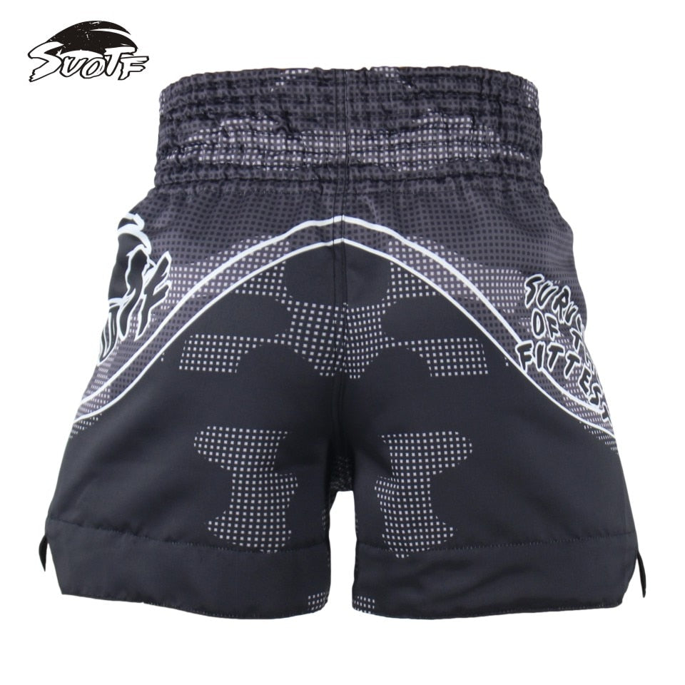 SUOTF MMA boxing fitness sports special loose pants fighting boxing pants muay thai clothing Tiger Muay Thai short mma sanda