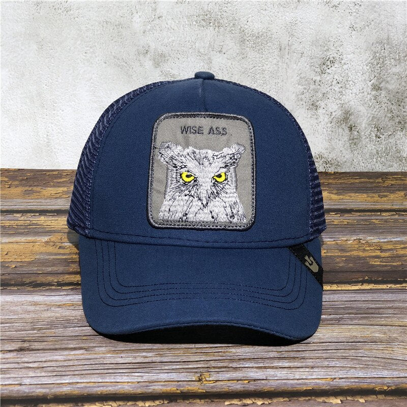 Exquisite Shar Pei Animal BOXER Embroidery Anime Cute Embroidery Baseball Cap Summer Mesh Men's Ms. Outdoor Sunshade hats