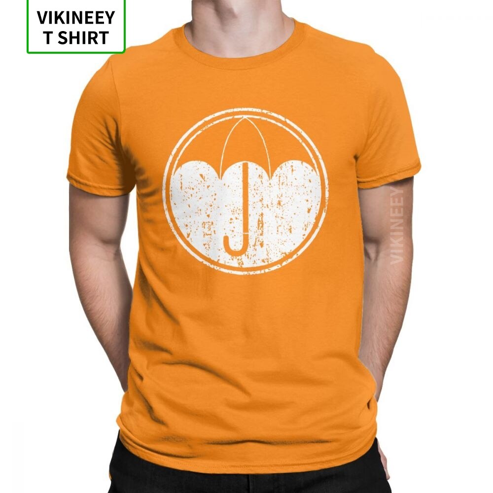 Umbrella Academy Symbol T-Shirts for Men Cha Diego Vanya Comic Vintage Cotton Tee Shirt Short Sleeve T Shirt Gift Idea Tops