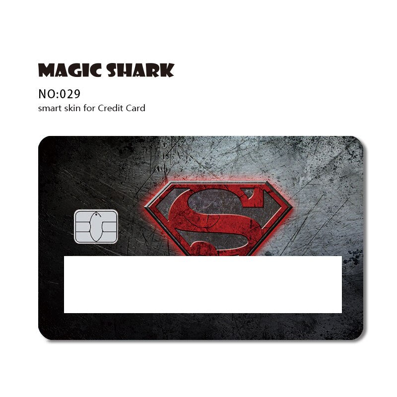 Magic Shark 2021 Fashion Matte Cute Cartoon PVC Window Credit Card Debit Card Sticker Film Skin Small Large Chip