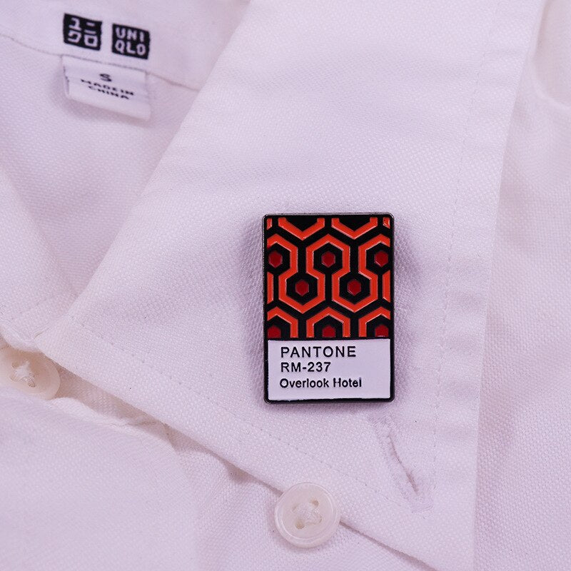 The Shining Carpet Inspired Brooch Horror Movie Badge