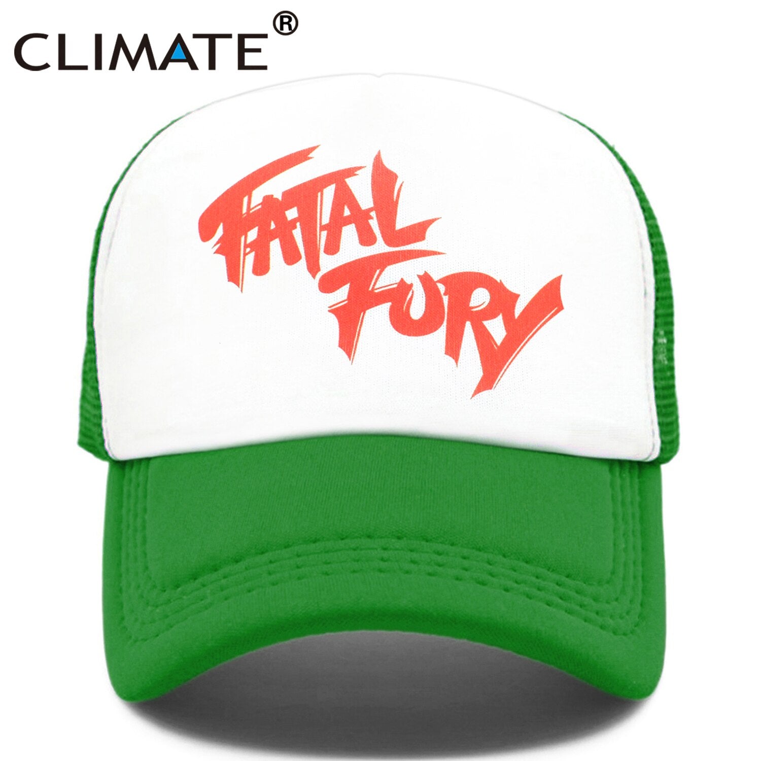 CLIMATE Terry Bogard Coser Cap FATAL Hat Trucker Cap Cosplay Coser Cap Hat  Summer Mesh Caps for Men Cosplay