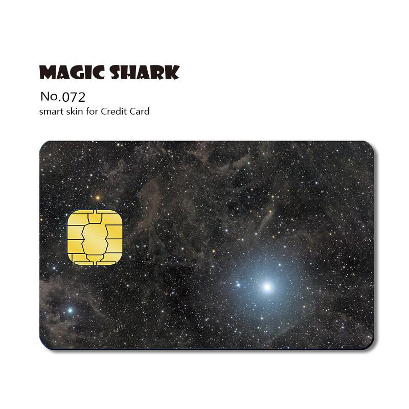 Magic Shark Matte 3M PVC Animie Skull Sticker Case Cover Skin Film for Credit Card Debt Card Small Big Chip