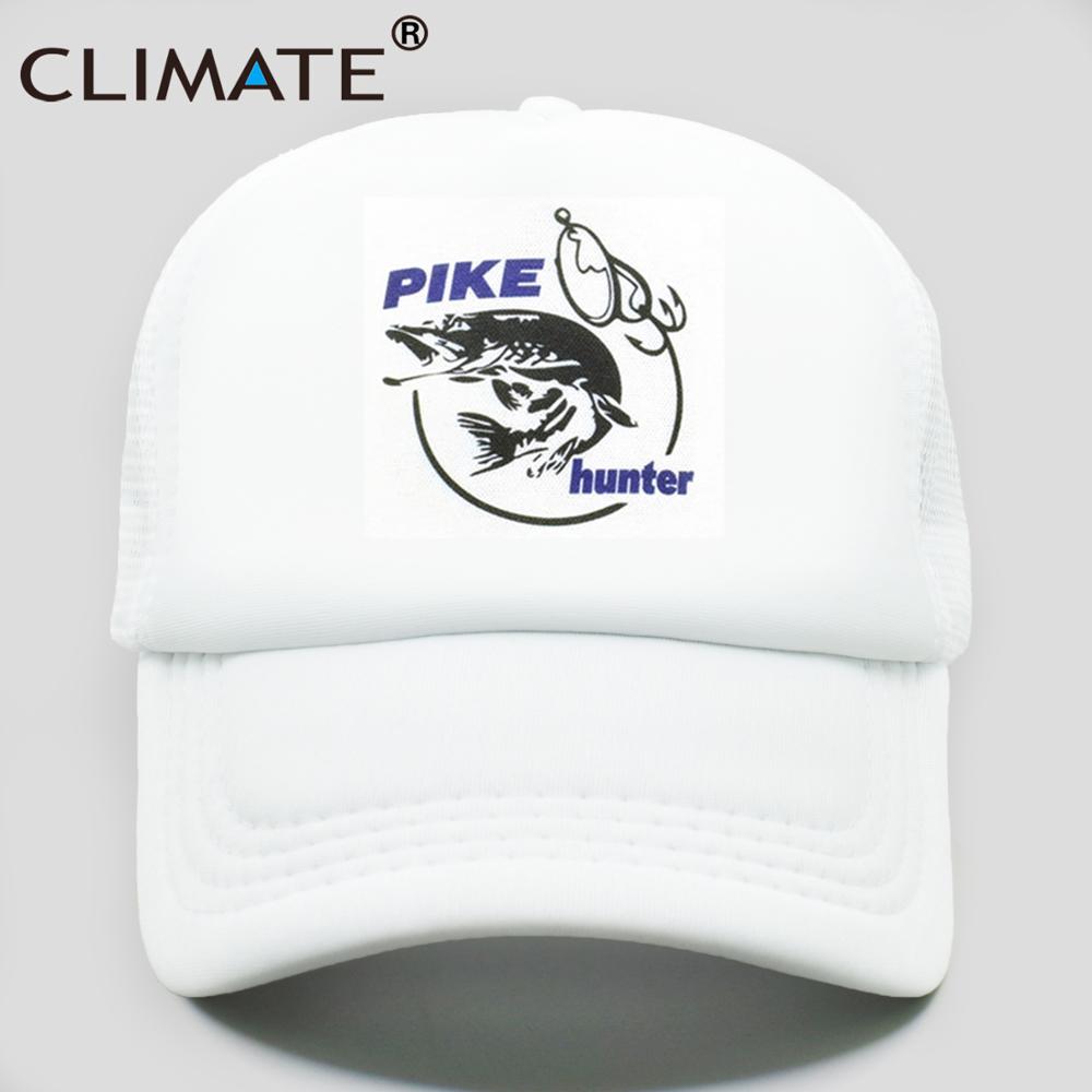 CLIMATE Pike Fish Hunt Trucker Cap Pike Fishing Caps for Man Camouflage Fishing