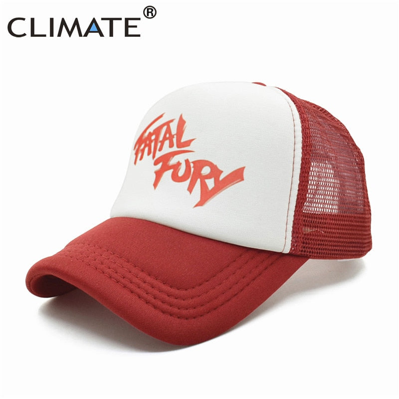 CLIMATE Terry Bogard Cap Hat Trucker Cap Cosplay Coser Cotton Cap Hat Caps for Men Cosplay