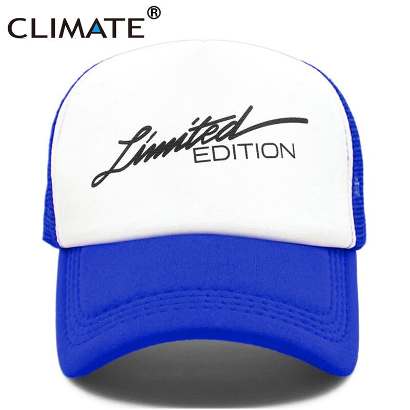 CLIMATE Limited Edition Trucker Cap Men Funny Car Fan Mesh Caps Hip Hop Summer Mesh Hat Driver Car Racing Fans Caps for Men