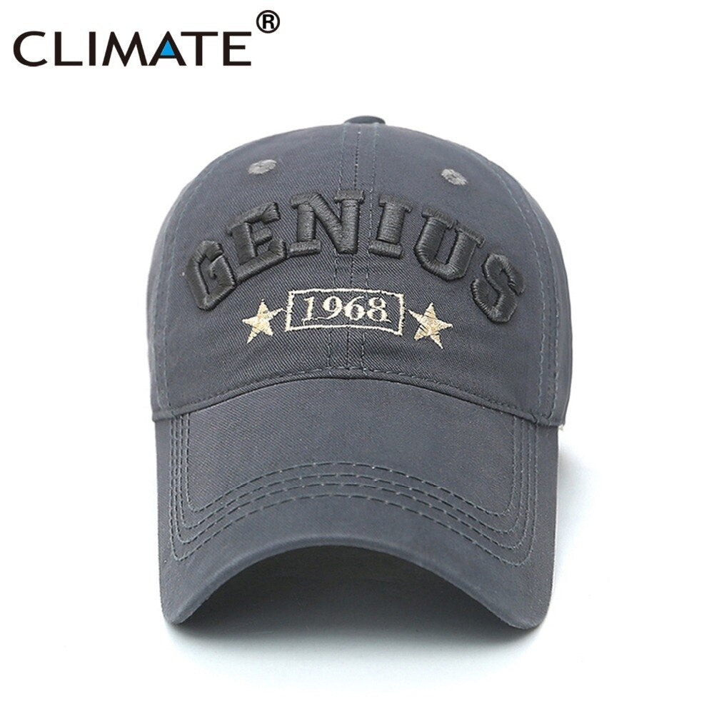 CLIMATE New Fashion Cool Men Army Quality Baseball Caps Men Women Genius Autumn